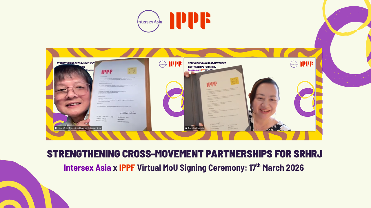 A screenshot of a zoom meeting with two adjacent windows of two people holding up a signed contract. 