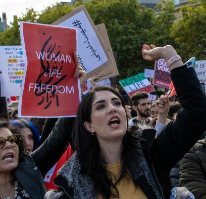 London protest over Iran draws thousands after the death of Mahsa Amini in police custody | Source: Koca Vehbi/Shutterstock